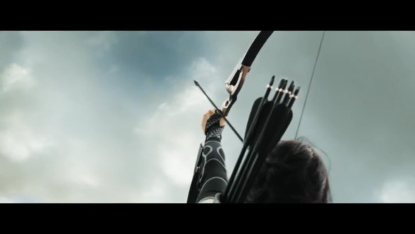 Katniss takes aim