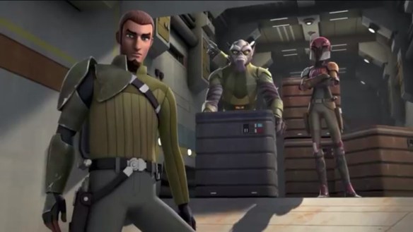 Kanan Jarrus, Zeb Orrelios and Sabine Wren