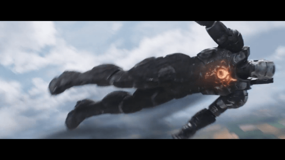 War Machine gets shot down