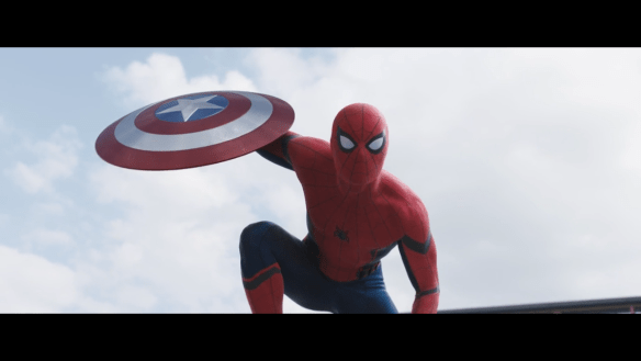 Tom Holland as Spider-Man in Captain America: Civil War