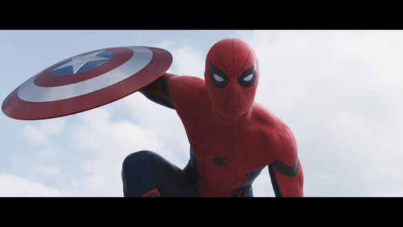 Tom Holland as Spider-Man in Captain America: Civil War