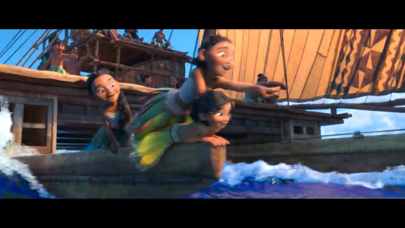 Moana's family's catamaran